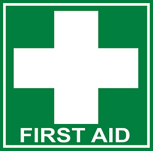 Green First Aid Sign