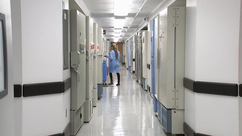 A hospital corridor