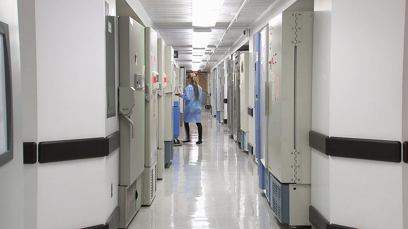 A hospital hallway