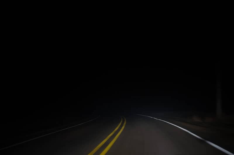 A dark road