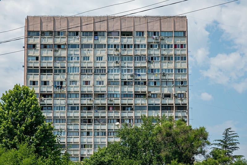 High rise block of flats