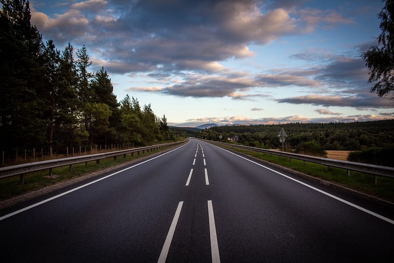 An empty motorway