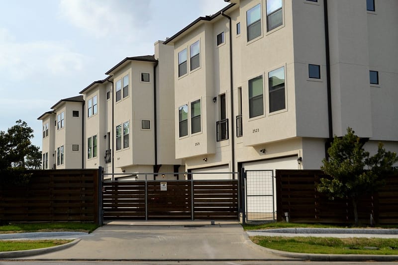 Newly built houses