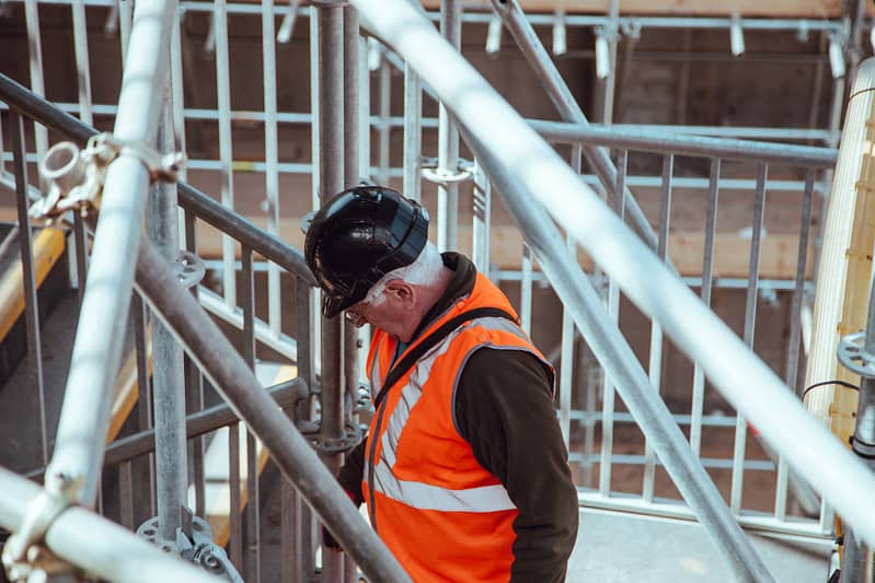 Builder on scaffolding