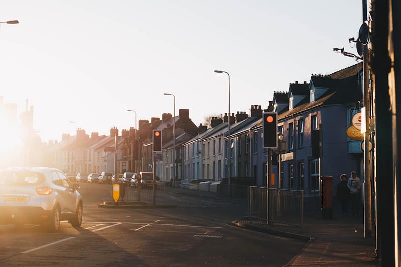 A residential street