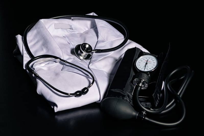 doctors uniform and equipment