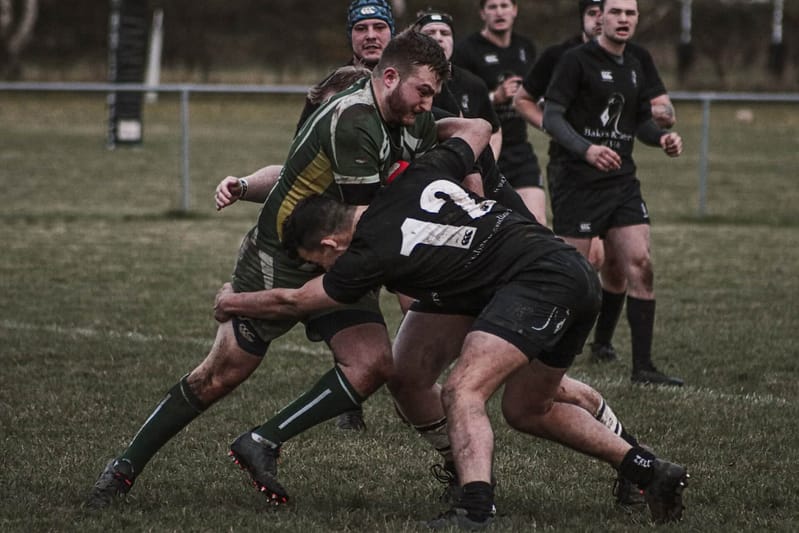 a rugby game