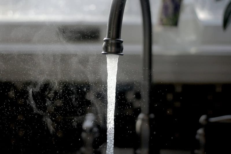 A running tap