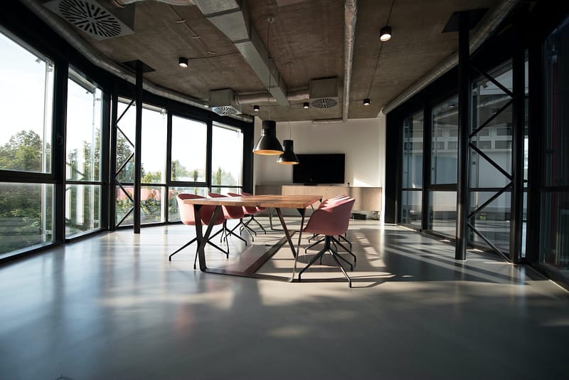 An empty meeting room