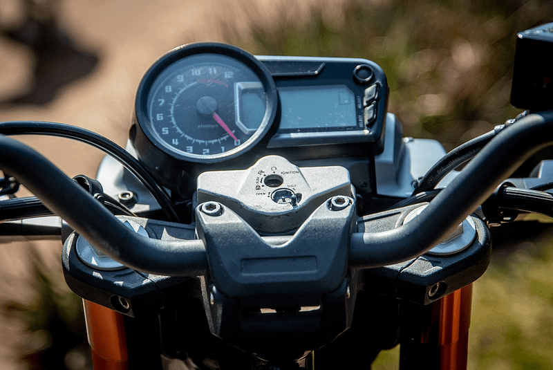 POV of riding a motorbike