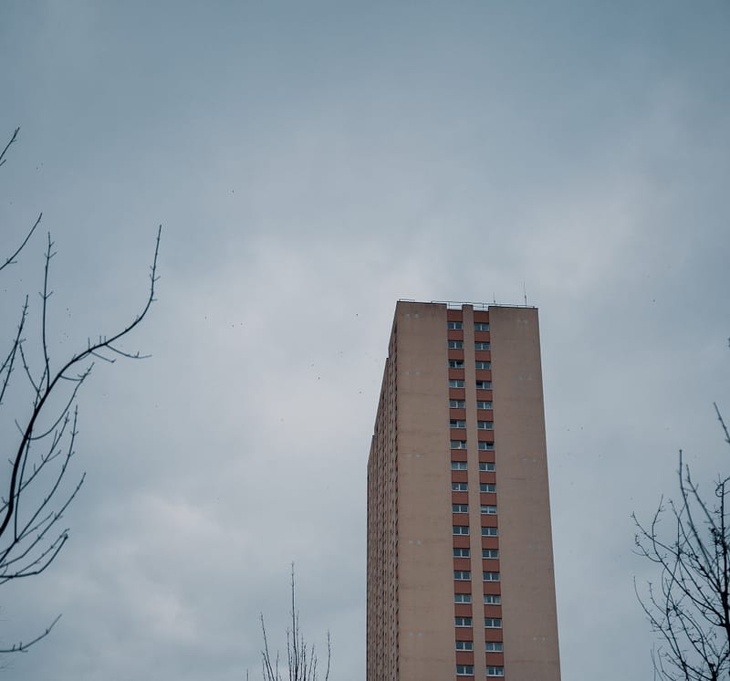 High rise block of flats